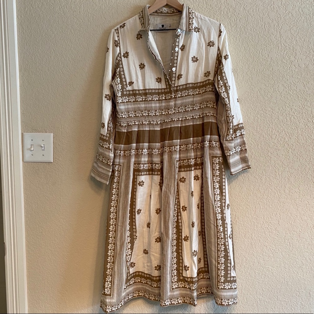 Dainty Jewells Midi Dress with Floral and Dots